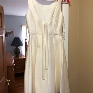 Ivory wedding bridesmaid dress